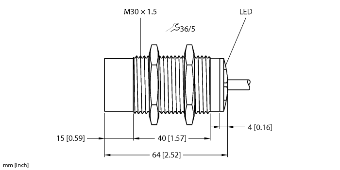 Cilindro filettato sensore induttivo Turck NI20U EM30 AP6X H1141 Uprox Cilindro filettato sensore induttivo Turck NI20U EM30 AP6X H1141 Uprox