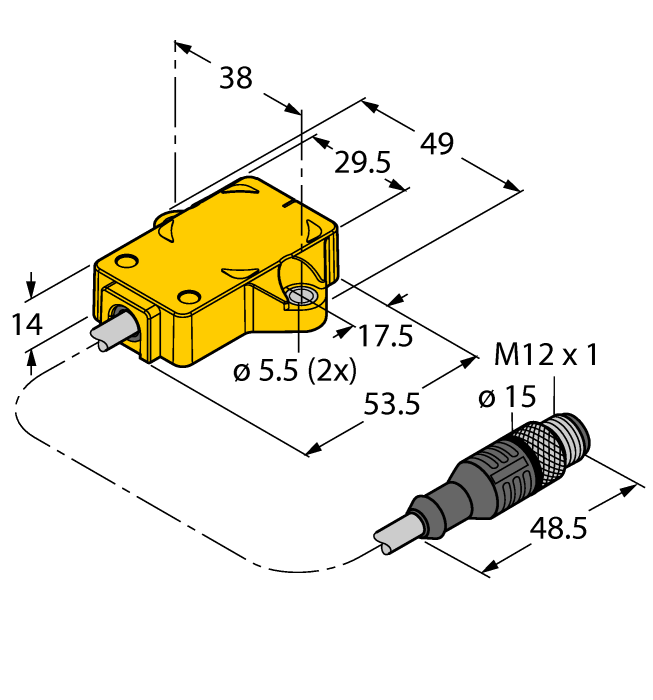 sensor angular inductivo - con salida analógica