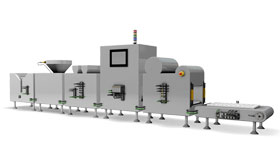 Máquina modular de varias partes con componentes de E/S descentralizados IP67.